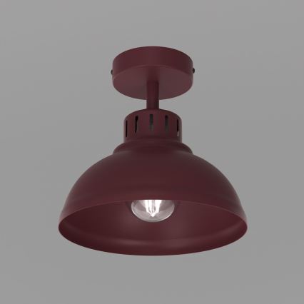 Stropné svietidlo SVEN 1xE27/15W/230V priemer 21 cm bordové