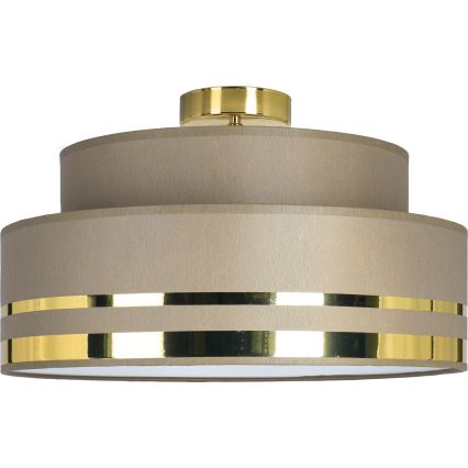 Stropné svietidlo TAMI 1xE27/60W/230V pr. 40 cm hnedá/zlatá