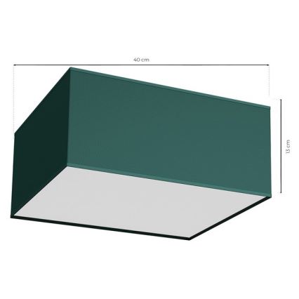 Stropné svietidlo VERDE 2xE27/60W/230V 40x40 cm zelená