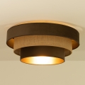 Stropné svietidlo WENTA 1xE27/60W/230V pr. 50 cm hnedé/juta