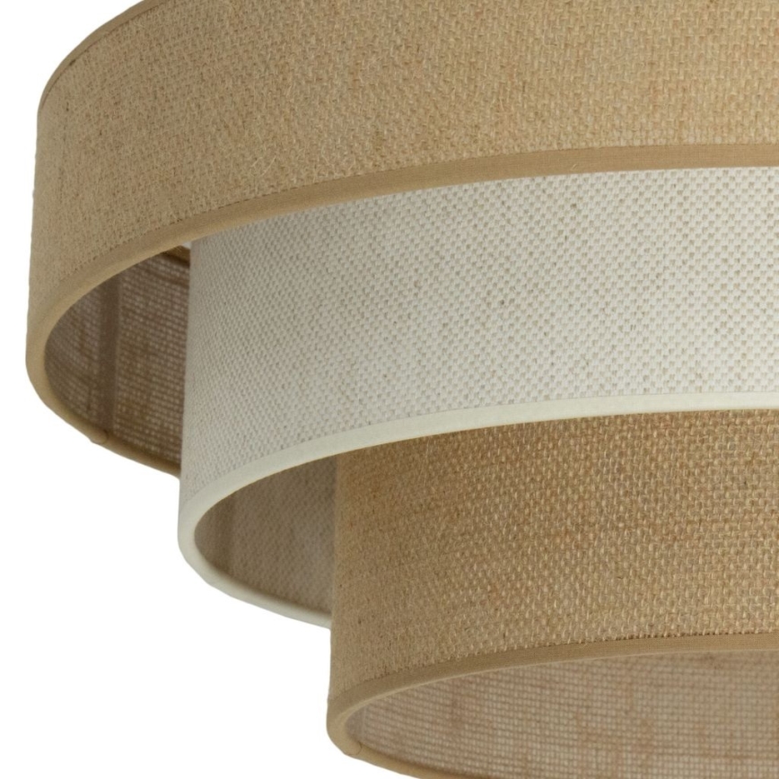Stropné svietidlo WENTA 1xE27/60W/230V priemer 50 cm juta/krémová