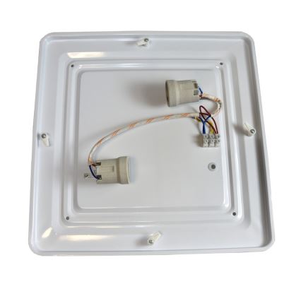 Stropné svietidlo WILTON 2xE27/60W/230V 37,5x37,5 cm čierna