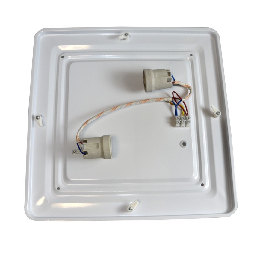 Stropné svietidlo WILTON 2xE27/60W/230V 37,5x37,5 cm čierna