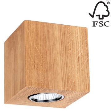 Stropné svietidlo WOODDREAM 1xGU10/6W/230V dub – FSC certifikované