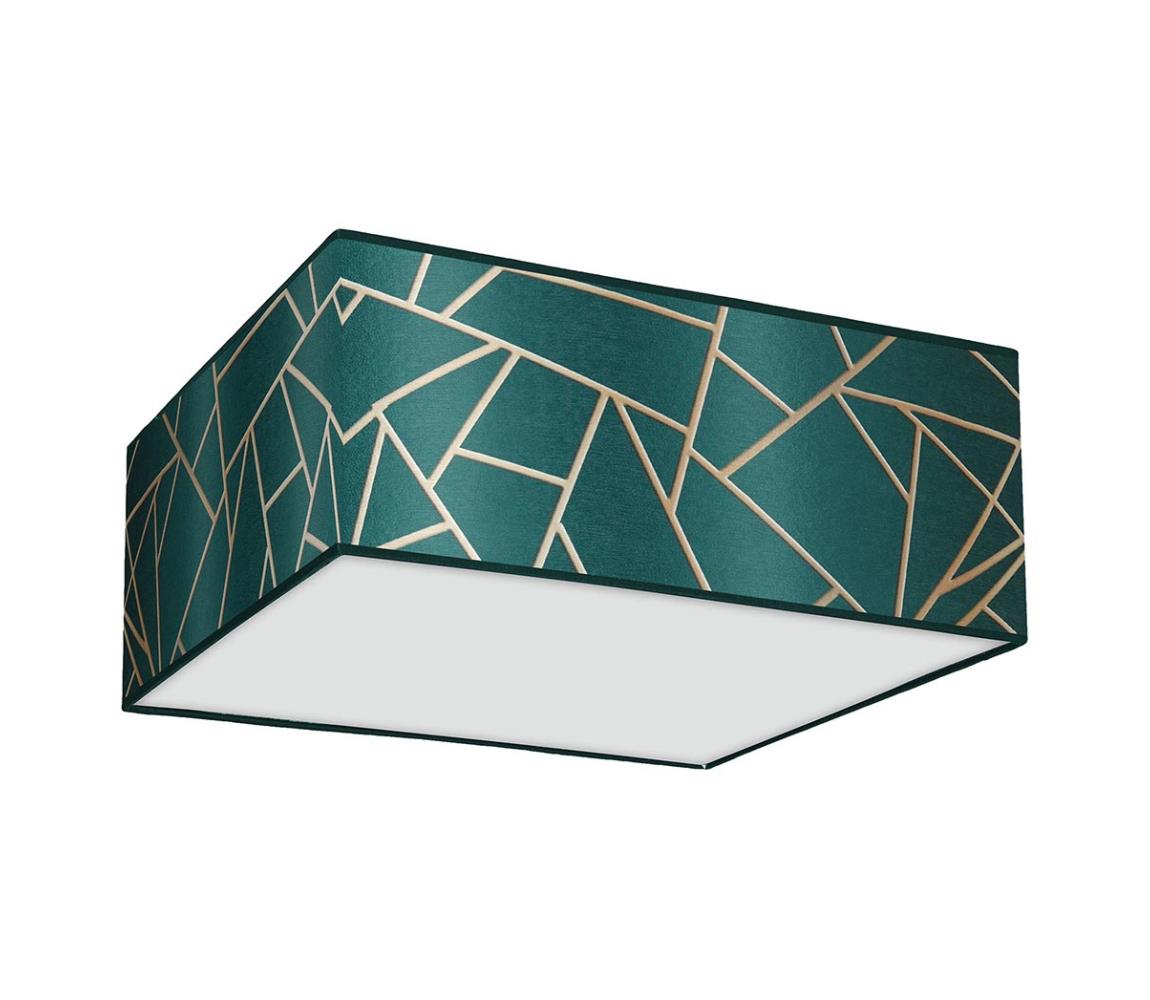 Stropné svietidlo ZIGGY 3xE27/60W/230V zelená/zlatá