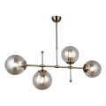 Stropný luster na tyči POLINO 4xE27/40W/230V bronzový