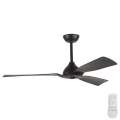 Stropný ventilátor pr. 132 cm IP44 čierna + diaľkové ovládanie