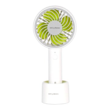 Stylies - Nabíjací ručný ventilátor LACERTA 4W/5V 2500 mAh biela