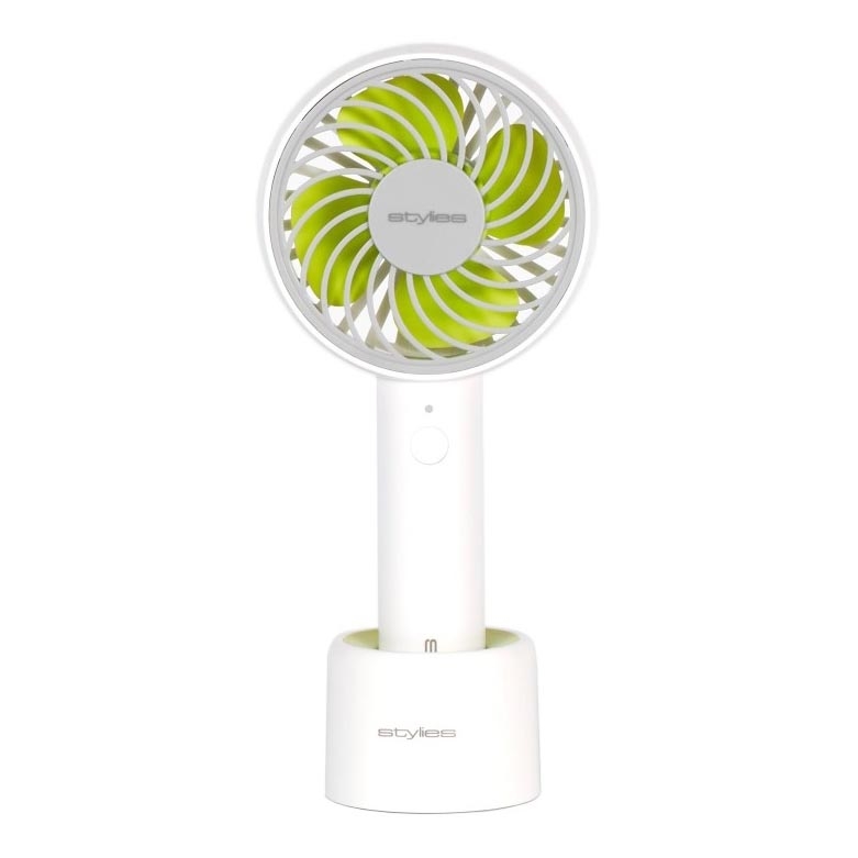 Stylies - Nabíjací ručný ventilátor LACERTA 4W/5V 2500 mAh biela
