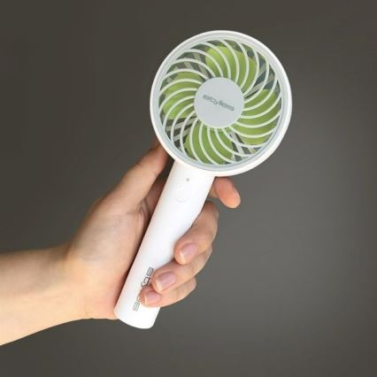 Stylies - Nabíjací ručný ventilátor LACERTA 4W/5V 2500 mAh biela