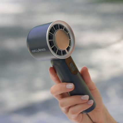 Stylies - Nabíjací ručný ventilátor LACERTI 8W/5V 3000 mAh modrý