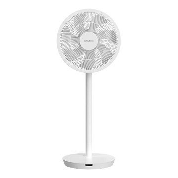 Stylies - Stojanový ventilátor ANTILA 25 W/230 V, 88 cm, biely + diaľkové ovládanie