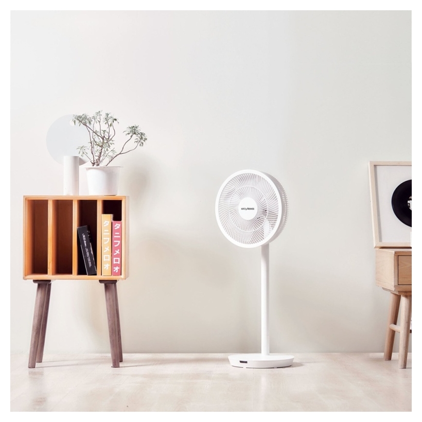 Stylies - Stojanový ventilátor 2v1 ANTILA 25W/230V 88 cm biela + diaľkové ovládanie