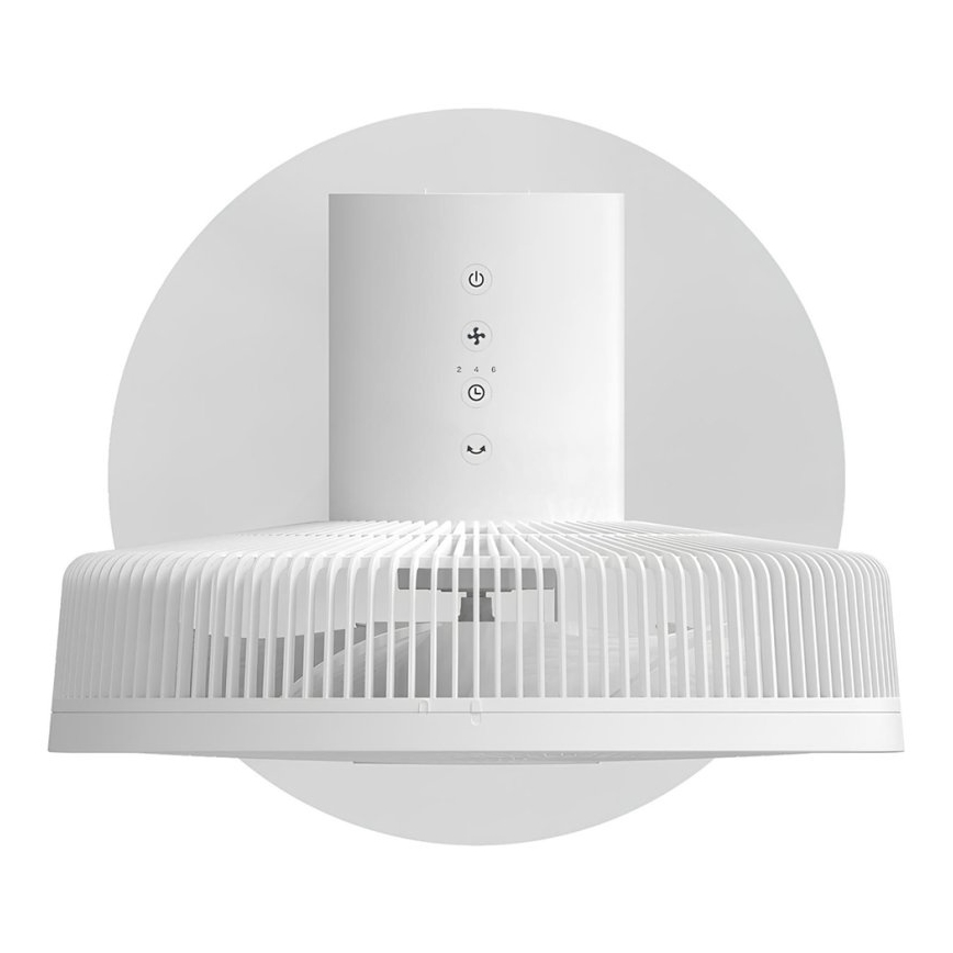 Stylies - Stojanový ventilátor 2v1 ANTILA 25W/230V 88 cm biela + diaľkové ovládanie