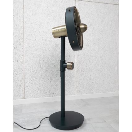 Stylies - Stojanový ventilátor URANUS 35W/230V 94 cm čierny