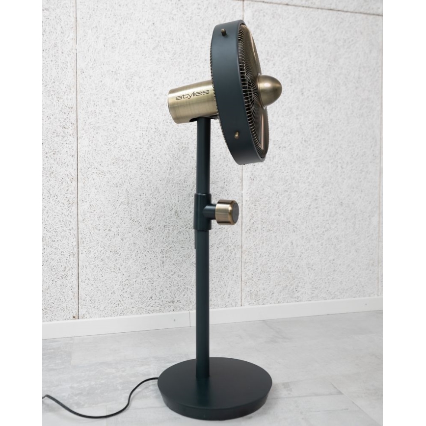 Stylies - Stojanový ventilátor URANUS 35W/230V 94 cm čierny
