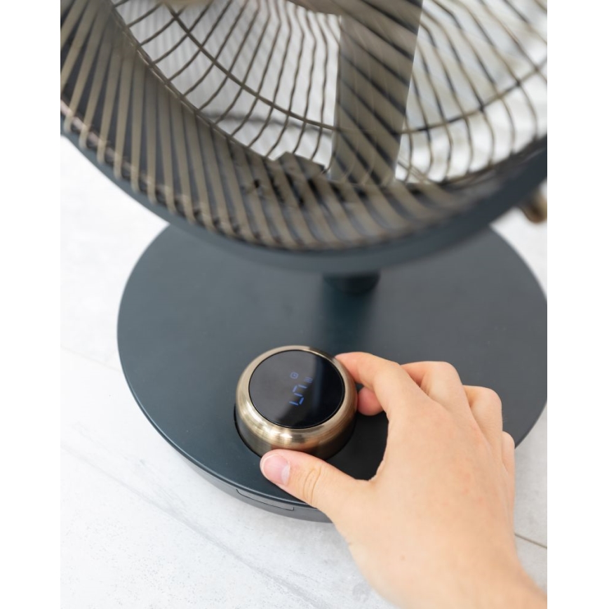 Stylies - Stolný ventilátor CEPHEUS 24W/230V čierny