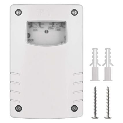 Súmrakový spínač 1800W/230V IP65 biely