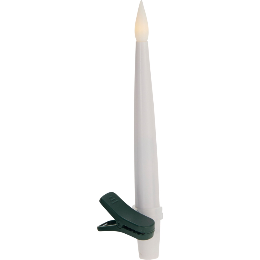 Súprava 10x stmievateľných vianočných dekorácií LED/1xAAA 15 cm teplá biela sviečka + DO