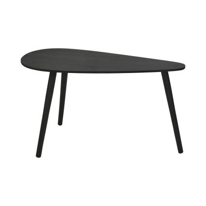 Súprava 2 ks konferenčných stolíkov SOLE 60/80x30/40 cm čierne