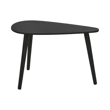 Súprava 2 ks konferenčných stolíkov SOLE 60/80x30/40 cm čierne