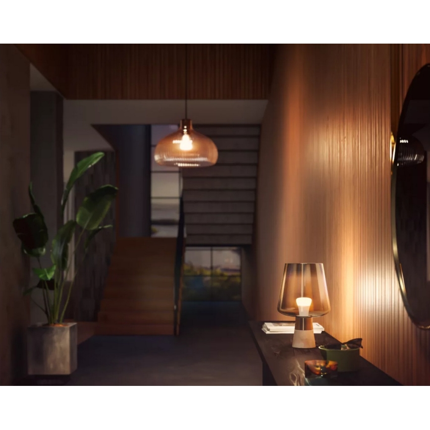 Súprava 2 ks stmievateľných LED žiaroviek Philips Hue WHITE E27/7W/230V 2700K