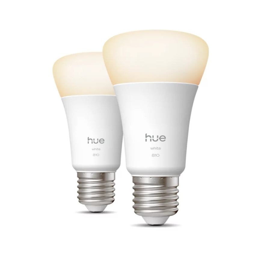 Súprava 2 ks stmievateľných LED žiaroviek Philips Hue WHITE E27/7W/230V 2700K
