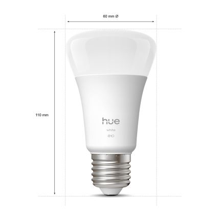 Súprava 2 ks stmievateľných LED žiaroviek Philips Hue WHITE E27/7W/230V 2700K