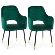 SÚPRAVA 2x Jedálenská stolička SENKO zelená