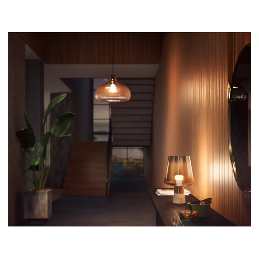 Súprava 4x stmievateľných LED žiaroviek Philips Hue WHITE E27/7W/230V 2700K