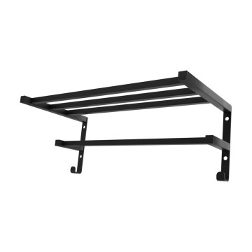 Sušák na uteráky na kúpeľňový radiátor HF SHEFFIELD 52x25,6 cm čierna