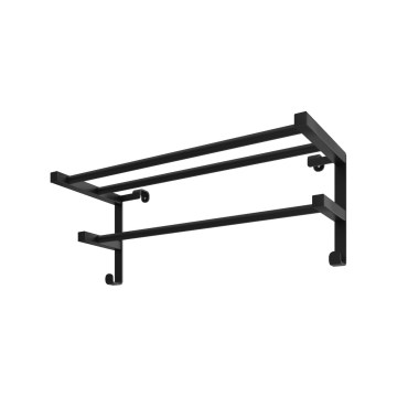 Sušiak na uteráky na kúpeľňový radiátor HF SHEFFIELD 52x20,4 cm čierny