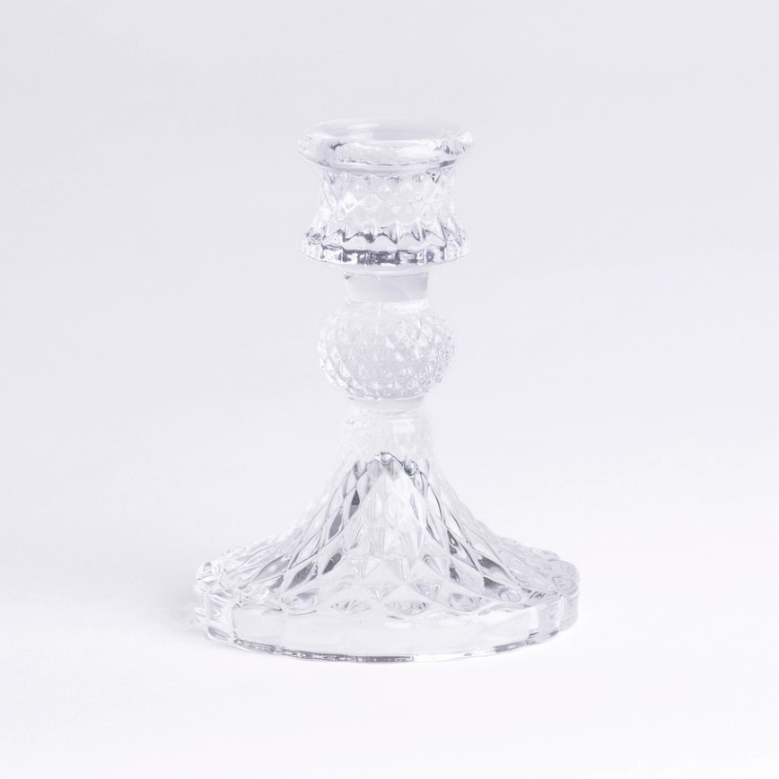 Svietnik 10,5 cm priehľadný