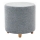 Taburet KIMA, priemer 40 cm, sivý