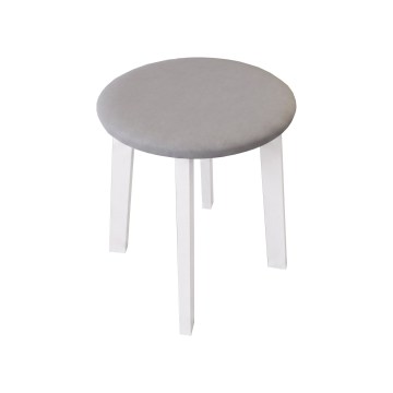 Taburet KUBE pr. 36 cm biela/šedá