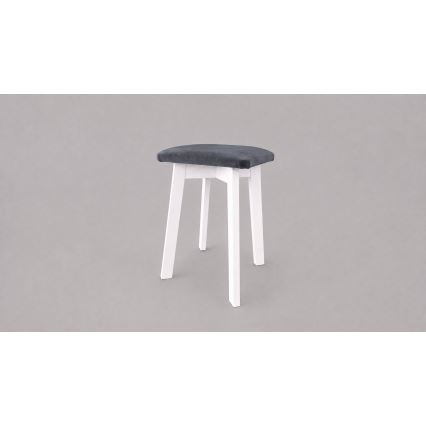 Taburet LUBE 36x36 cm biela/antracit