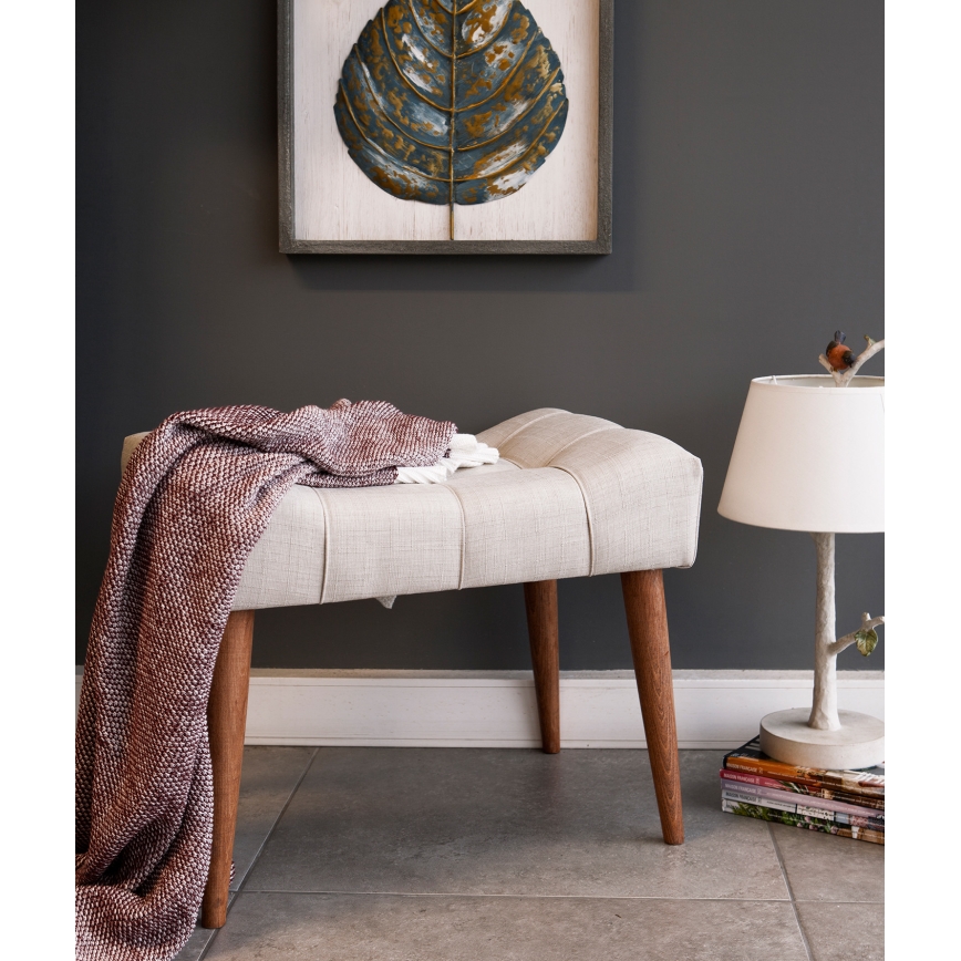 Taburet LUMI 40x58 cm krémový