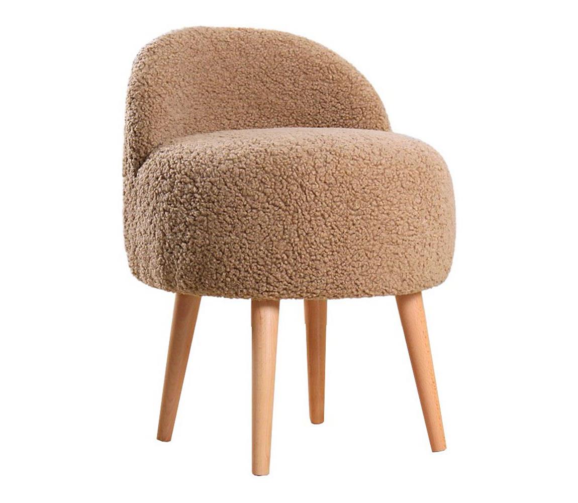 Taburet MIKI, priemer 46 cm, hnedý 209FLF1154