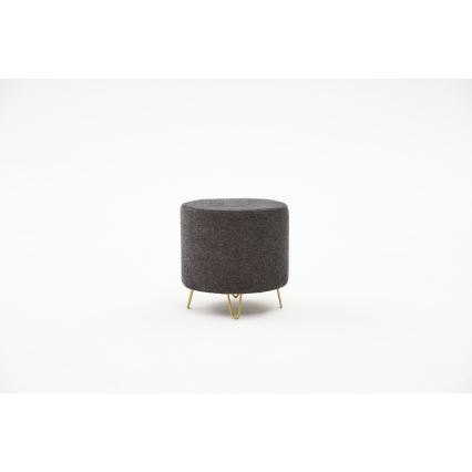 Taburet NANI, priemer 40 cm, antracit