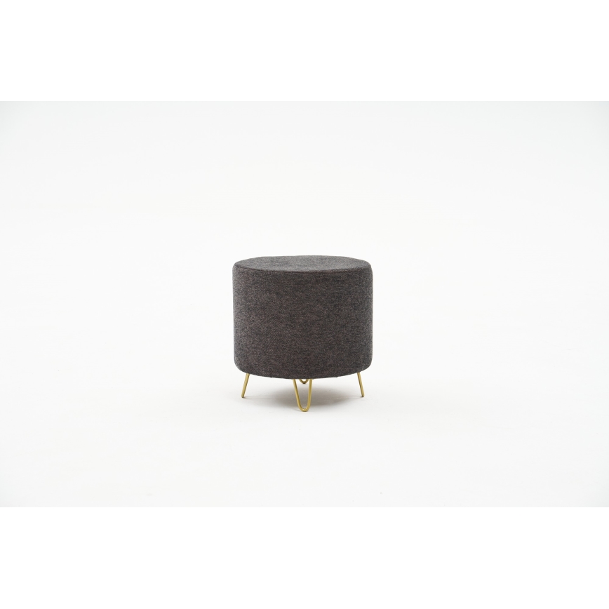 Taburet NANI, priemer 40 cm, antracit