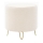 Taburet NANI, priemer 40 cm, krémový