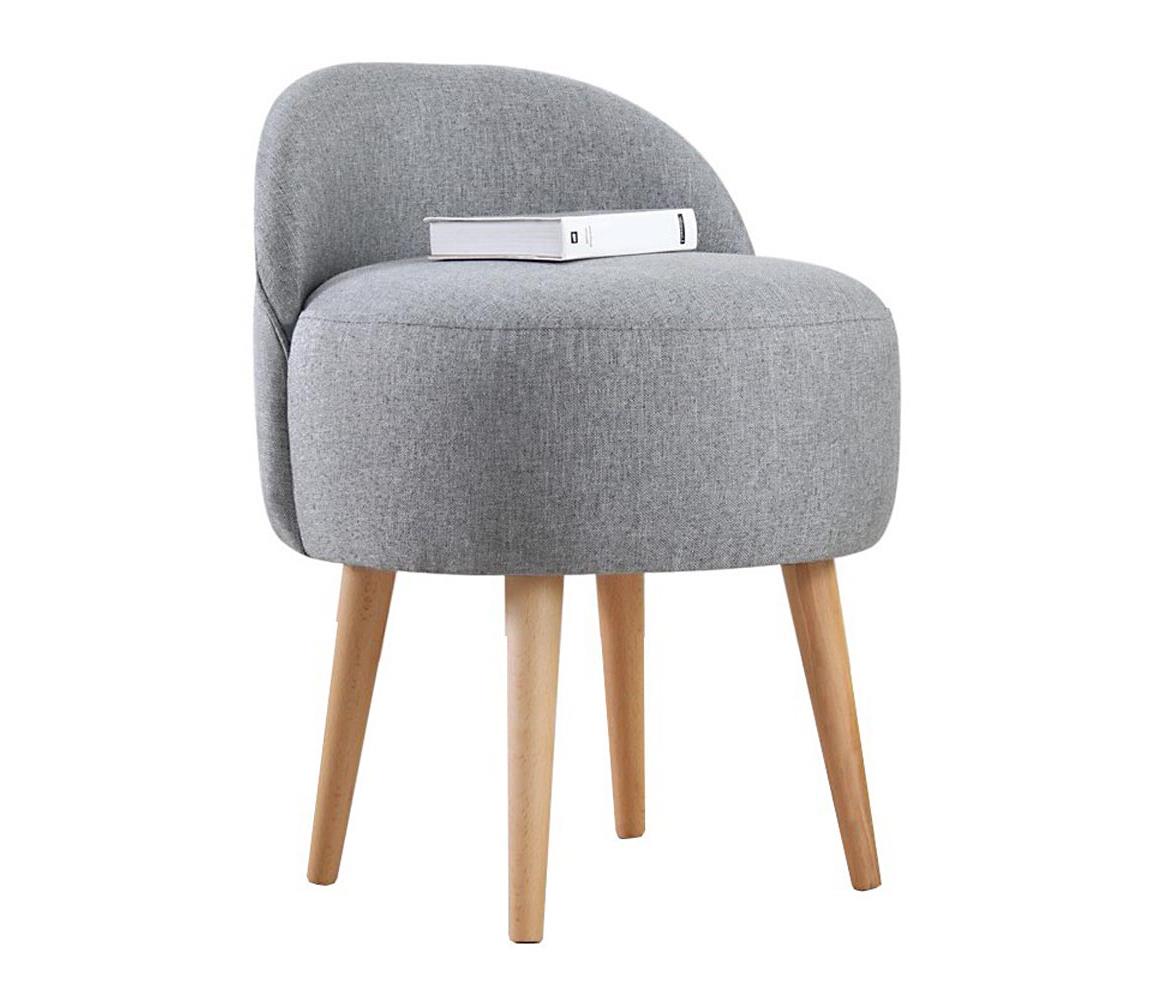 Taburet NIKI, priemer 46 cm, sivý 209FLF1150