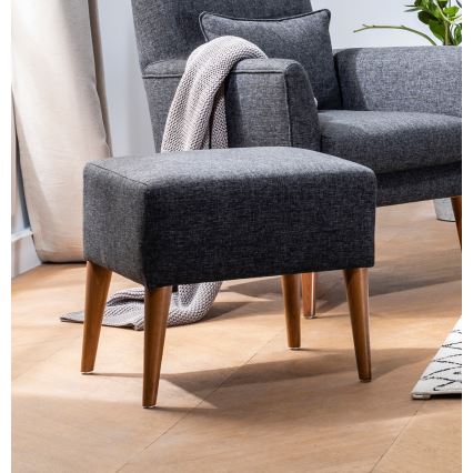 Taburet NIMO 46x50 cm sivý