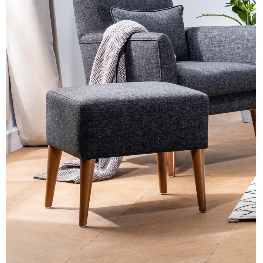 Taburet NIMO 46x50 cm sivý