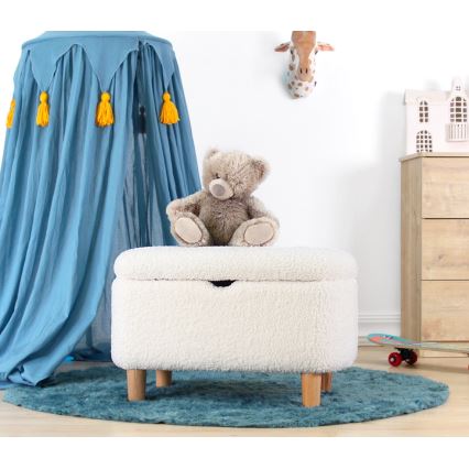 Taburet PIXI 37x61 cm, biely