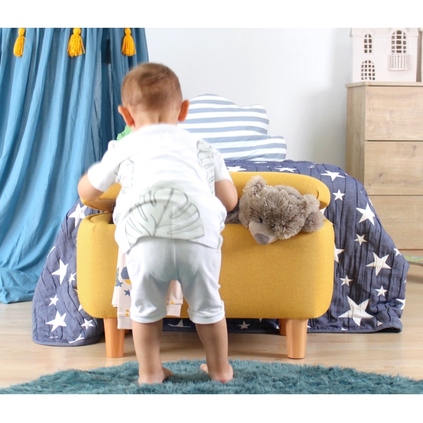 Taburet PIXI 37x61 cm žltý