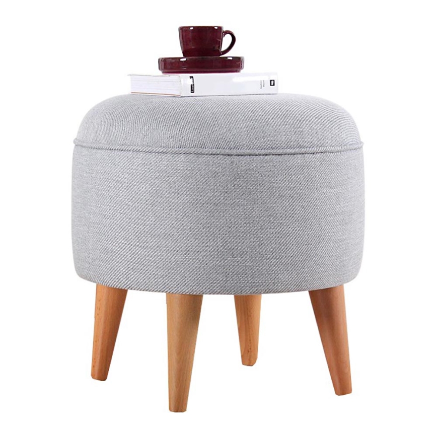 Taburet PIXI, priemer 40 cm, sivý