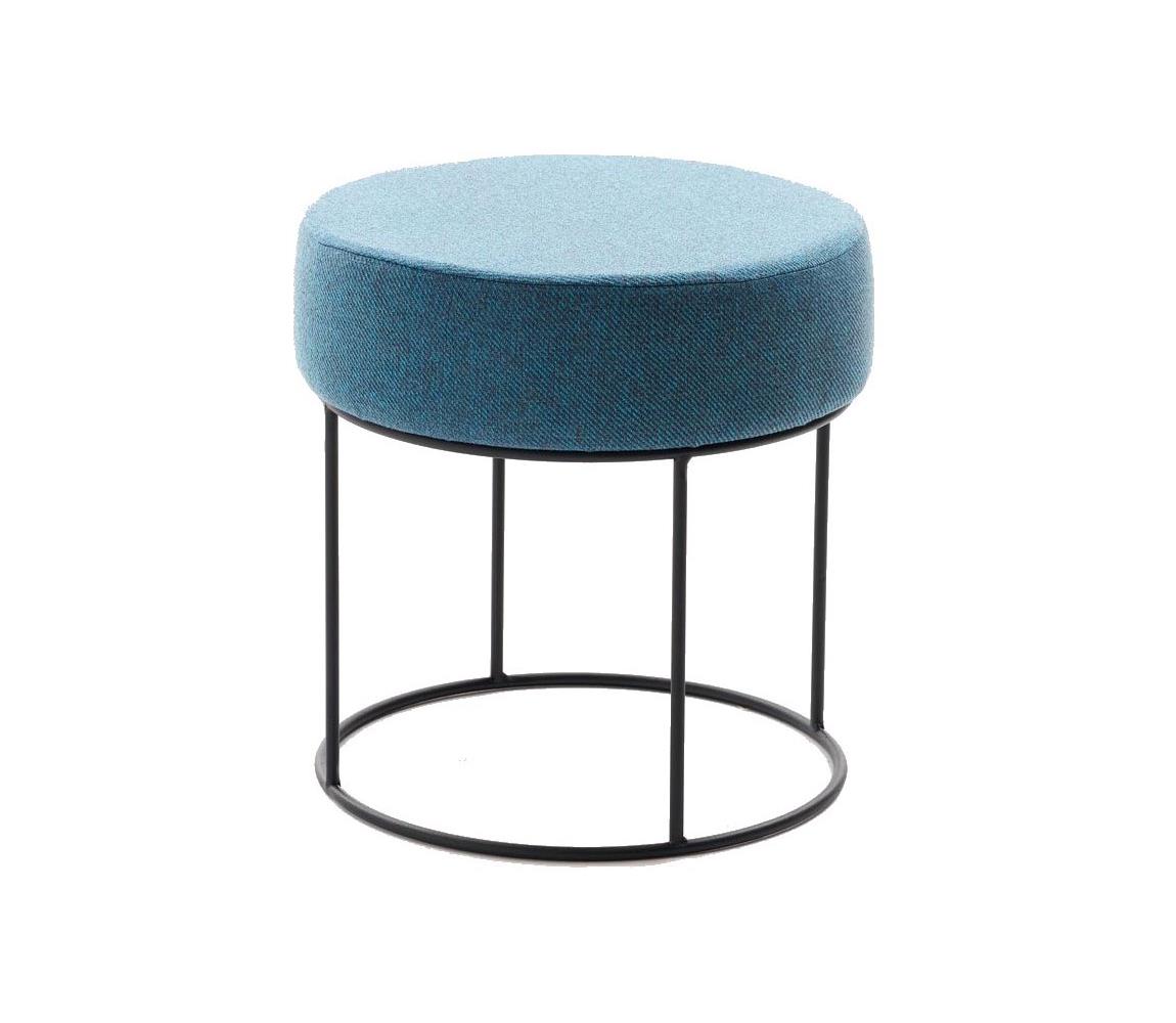 Taburet RELO, priemer 40 cm, modrý 825BLC5145