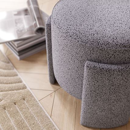 Taburet ROCKET, priemer 39 cm, sivý