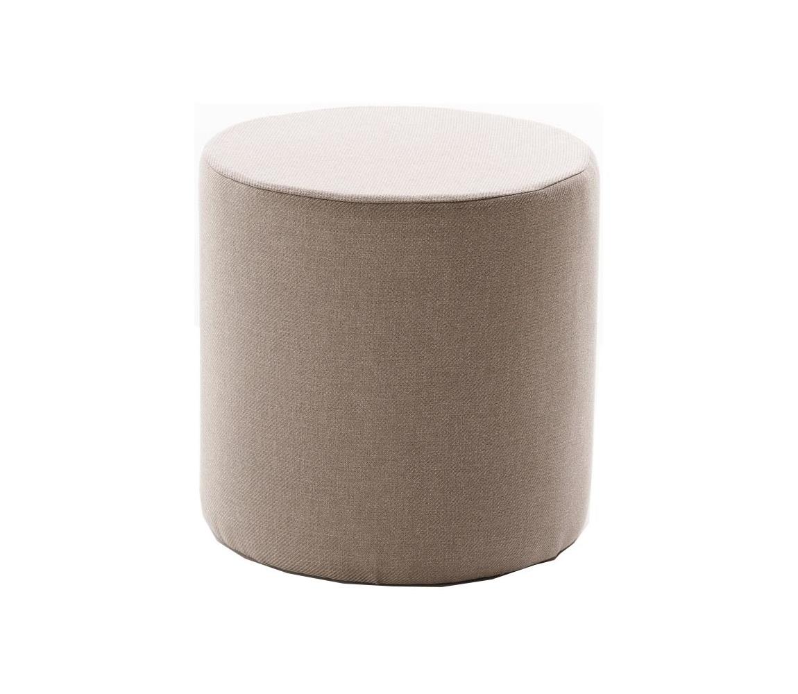 Taburet RONDO, priemer 40 cm, béžový 825BLC5115
